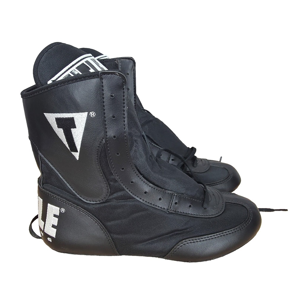 Title Speed-Flex Encore Wrestling Shoes Mens 6 Black Mid Top MMA Boxing Shoes